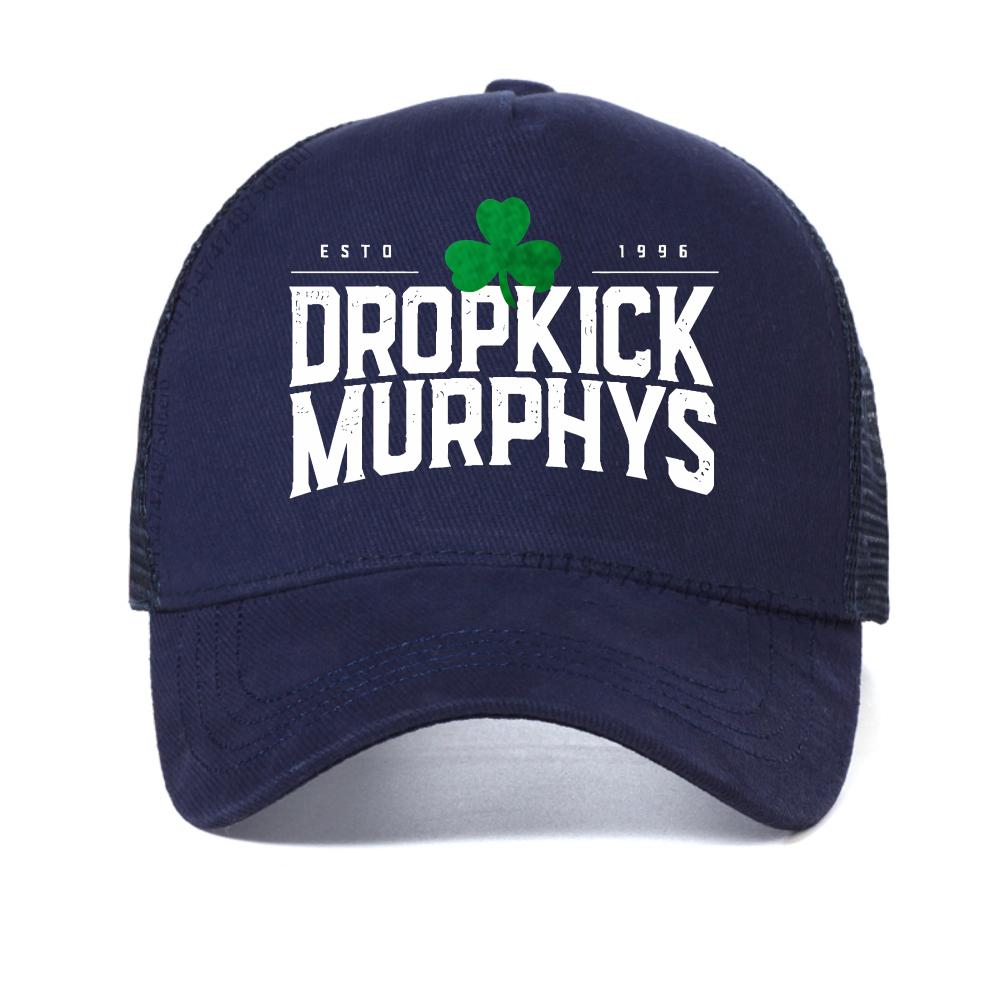 

Men s Graphic cap Black DROPKICK MURPHYS Print baseball caps summer mesh cool Snapback hats Outdoor breathable Trucker hats Adjustable