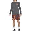 Nike T Shirts Men's Coal Gray Crew Neck Moderate Straight Fit FQ3879-060