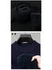 Men's 2024 Fleece-Lined Semi-High Neck Sweater - Warm, Thick Knit Winter Base Shirt