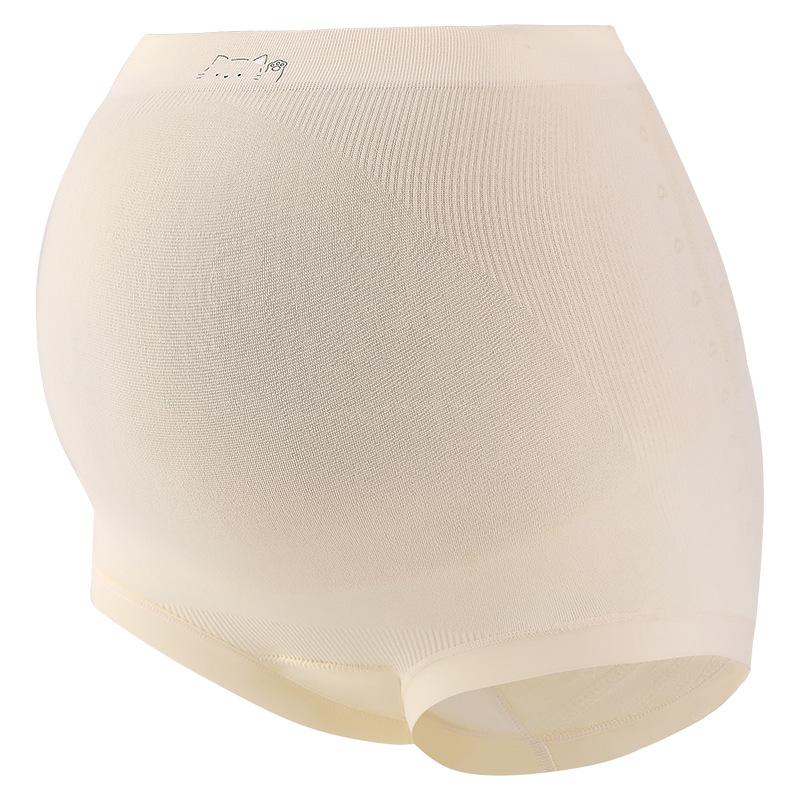 Large Size Women's Spring and Autumn 7A Antibacterial Breathable Crotch High Waist Belly Support Pregnant Underwear