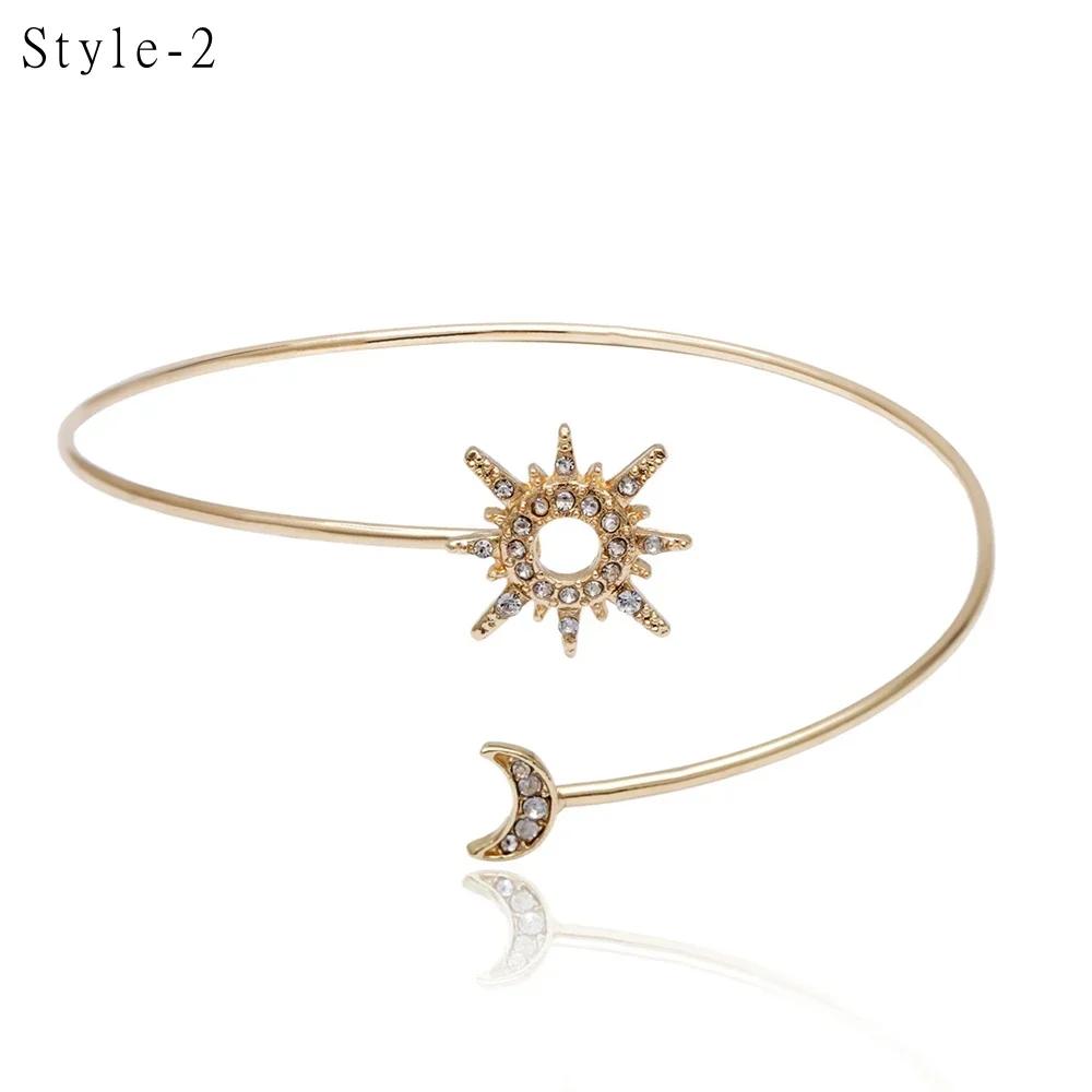 Bohemian Tassel Pendants Charm Upper Bracelet Arm Chain Metal Hollow Out Geometric Pattern Retro Arm Cuff Bangle Body Bracelets