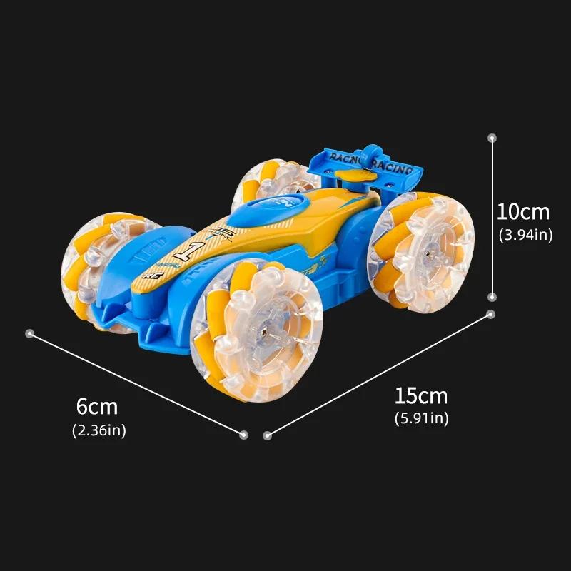 2.4G Dual Rc Spray Stunt Drift Car With Lights Music Kids Toy 4Ch Remote Control Racing Off-Road Twist Gesture Induction Vehicle