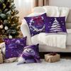 Home Decor Christmas-themed Pillows with Snowy Patterns Pattern Cushion Cover Suitable for Sofa Bedroom Car Pillow Cover