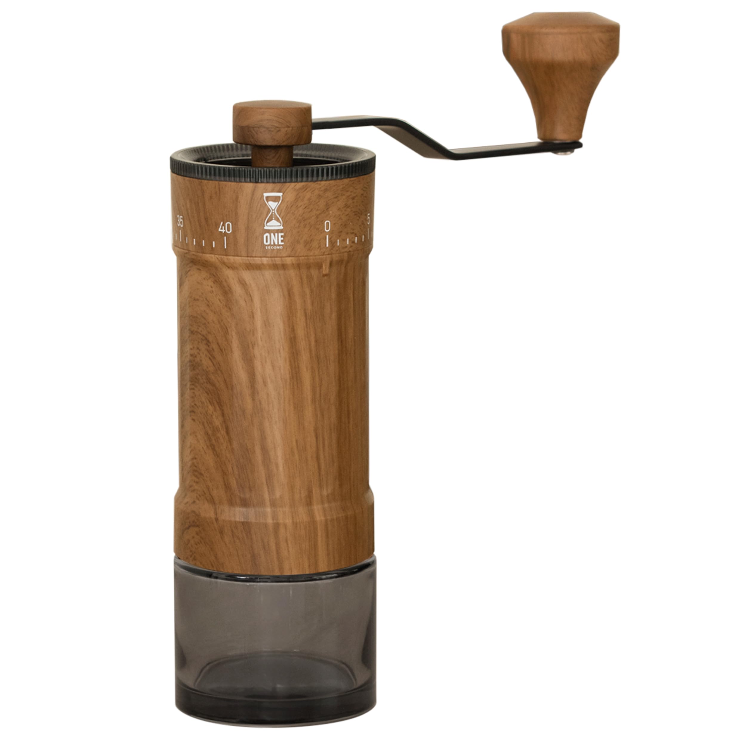 

LINCS ONE SECOND Manual Coffee Grinder with 41 Grinding Ceramic Quiet and Washable Features a pleasant wood grain Settings, Blades, Operation,