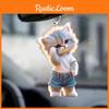 Acrylic Cat Car Hangtag Ornament Sleek Design Interior Decora Pendant Supplies