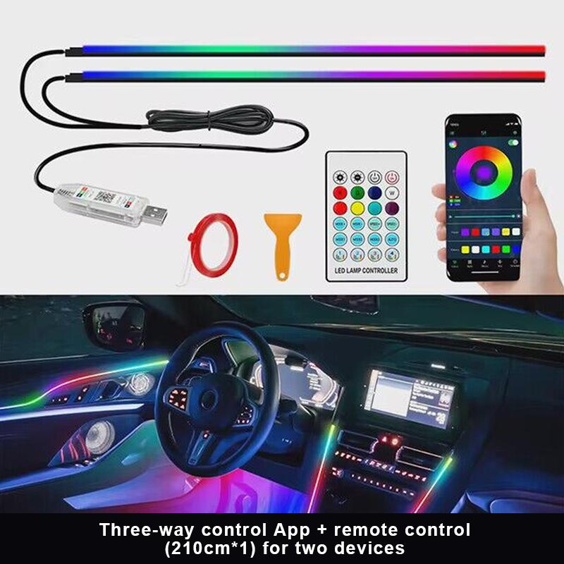

Universal Acrylic Led Ambient Lights Strip Symphony Rgb Atmosphere Lamp For Tesla Model 3 Y S X Interior Accessories