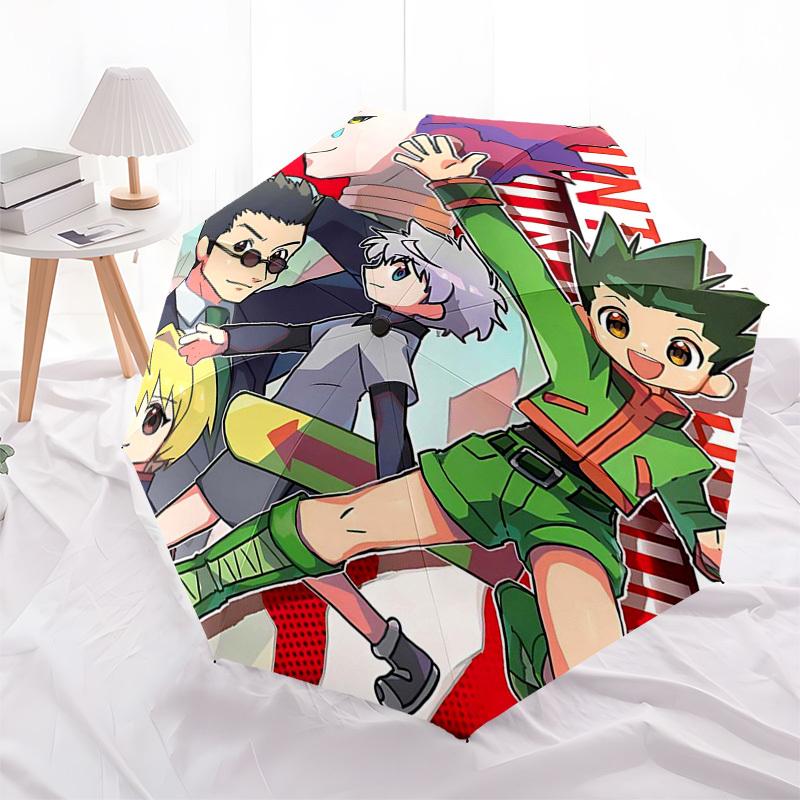 

1pc Hunter x Hunter Inspired Umbrella Automatic Opening & Closing, Foldable Design, 8-Rib Structure, Outdoor Use, Perfect Gift for Fans, Travelers, Da