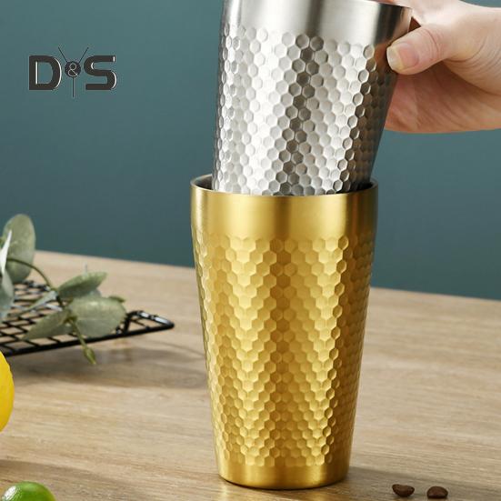 175ml/300ml pivní pohárek proti opotřebení odolný proti rozbití dvoustěnný hrnek na nápoje