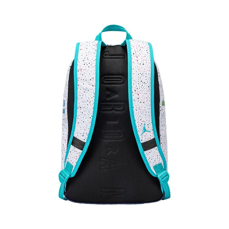 Jordan Starry Sky 26L Large Capacity Splash Print Trendy Polyester Backpack Unisex backpack Aurora-Blue JD2533215GS-003