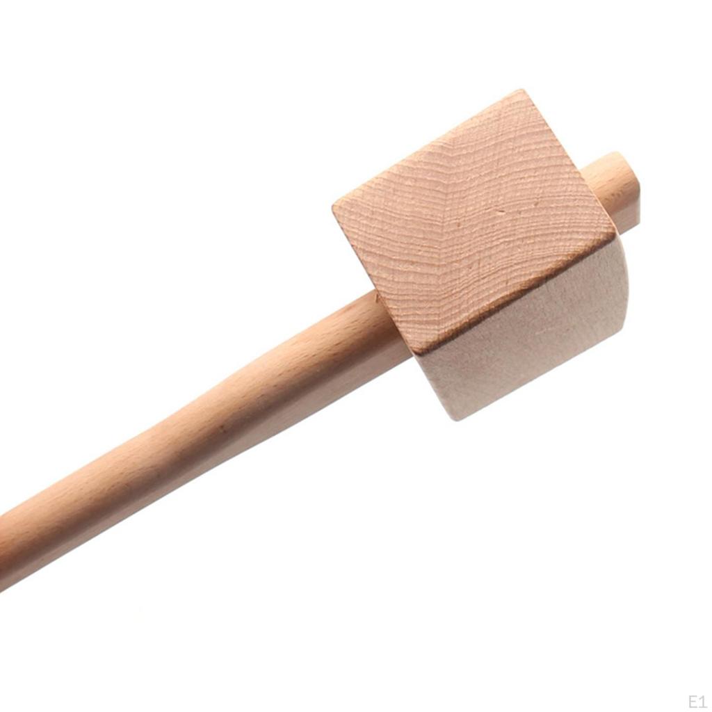 245mm Wooden T Tool Beechwood Woodworking Hammer Anti Mini for DIY