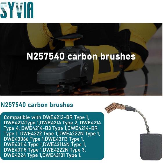 8 Pcs N257540 carbon brushes Replacement Parts For dewalt grinder brushes dwe402