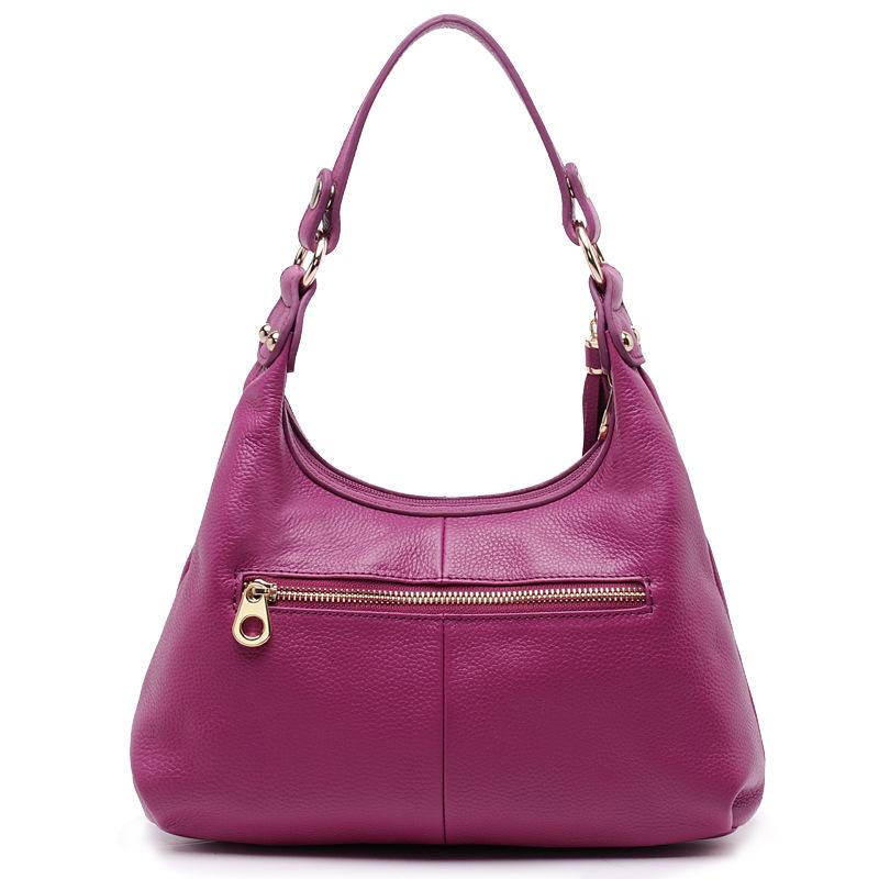 Quaste Casual Damen Umhängetasche Hand Crossbody Dumpling Bun Top Layer echtes Leder Damen Tasche