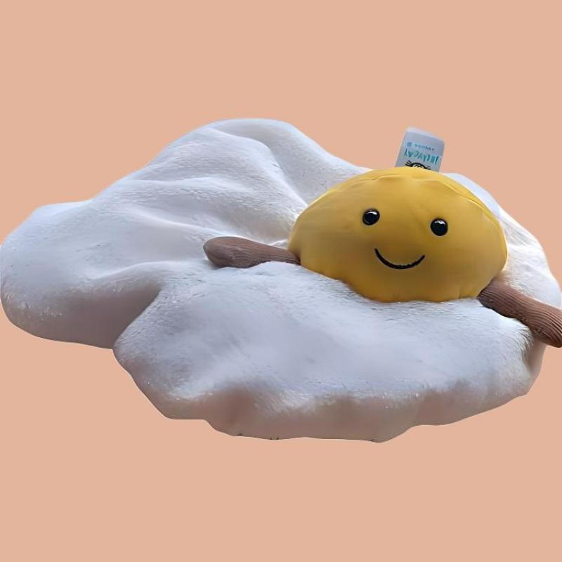 JELLYCAT Fun Food Series Poached Egg Soothing Doll Plush Doll 27cm High