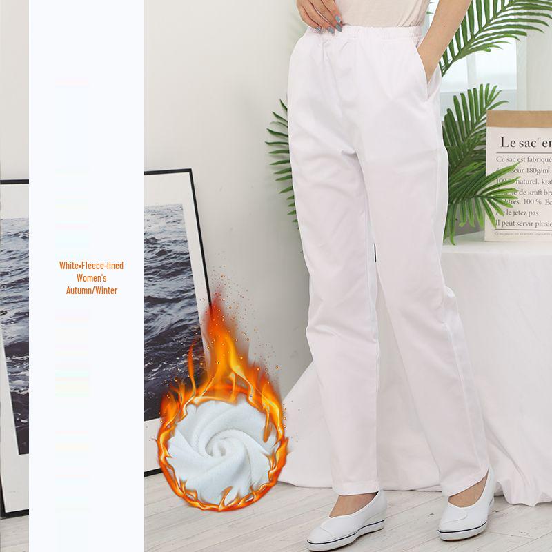 Halat de laborator de iarnă cu căptușeală din fleece: Îmbrăcăminte medicală groasă, cu mânecă lungă, unisex, pentru medici și asistente medicale