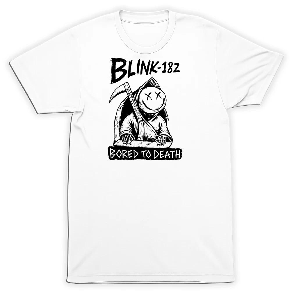blink-182 Bored To Death Grim Reaper T-Shirt – Classic Pop Punk Band Tee S