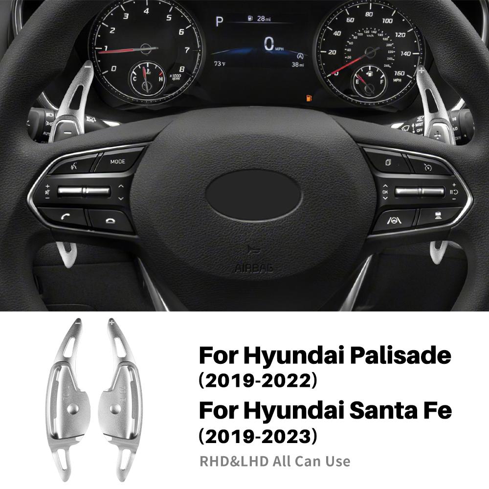 

Shift Paddle For Hyundai Santa Fe Palisade Car Steering Wheel Gear Extension Shifter DSG Sticker Accessories срібний