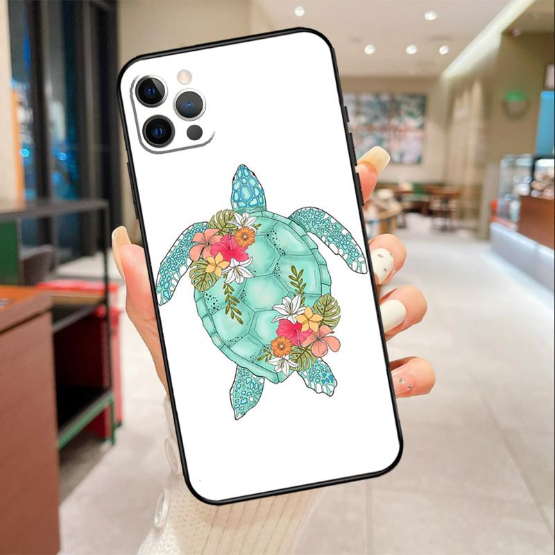 Sea Turtle Phone Case For iPhone 17 Air 16 15 13 11 12 14 Pro Max mini 15 16 Plus 16e Protective Cover