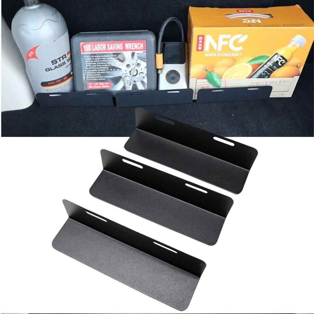 3pcs Non-Slip Cargo Divider Sturdy Locking System Trunk Organizer Boot Separator Automotive Cargo