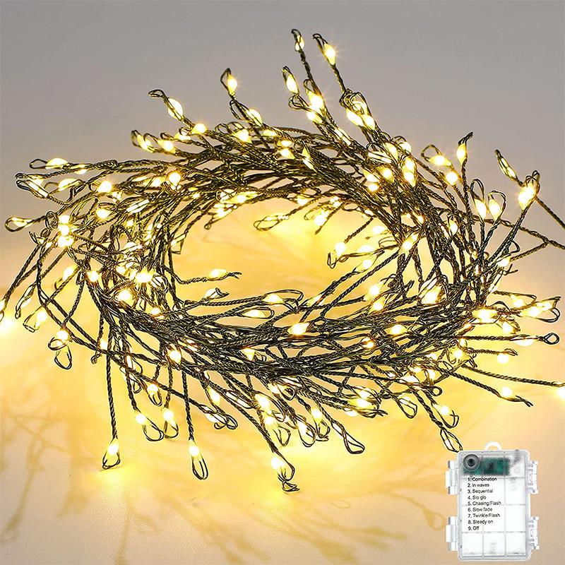 String Led Christmas Lights With Copper Wire For Indoor Outdoor Holiday Decor