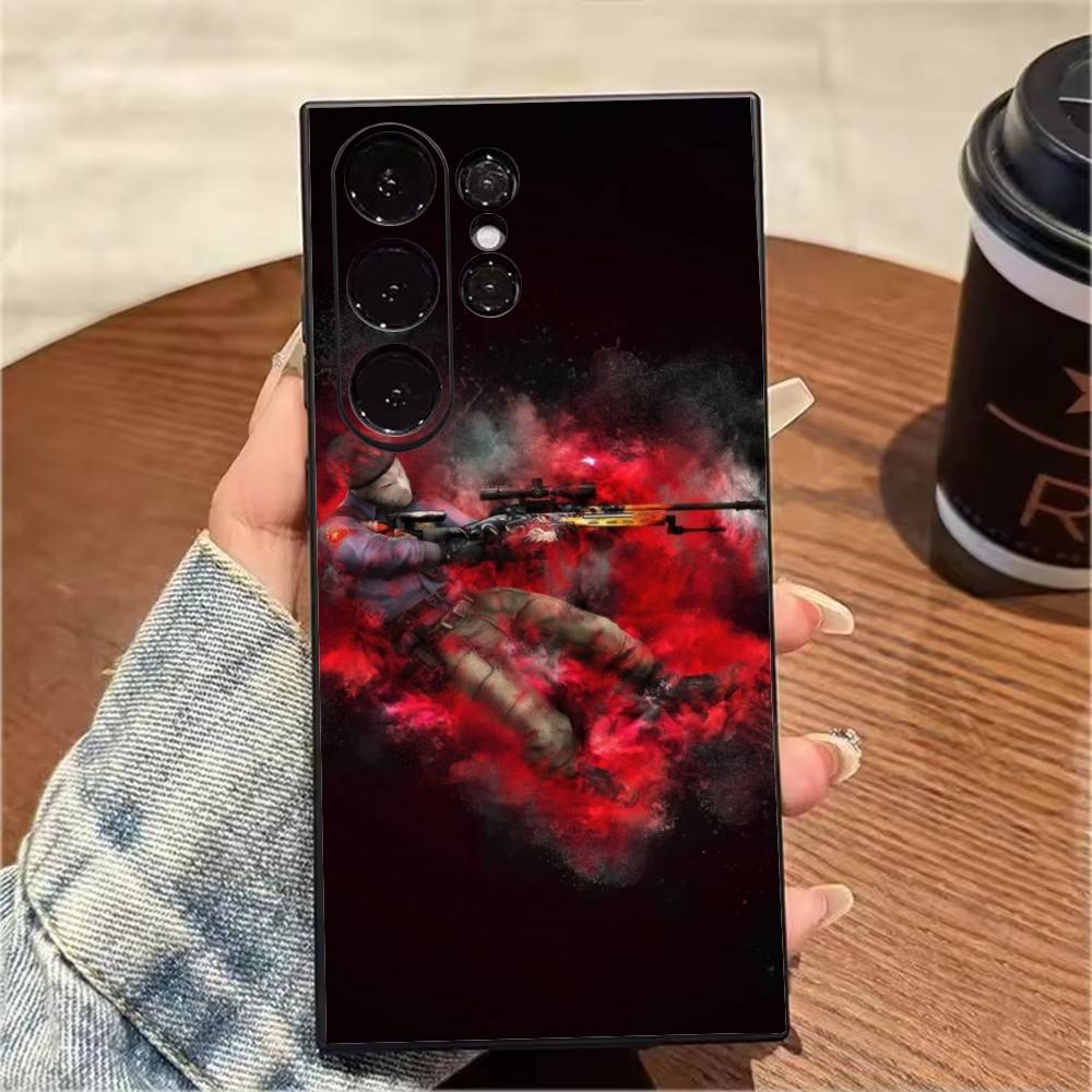 CS-GO Game C-Counter S-Strike 2 Phone Case For Samsung S25,S24,S21,S22,S23,S20,Ultra,S26,Plus,Fe,Note,5G Black Cover