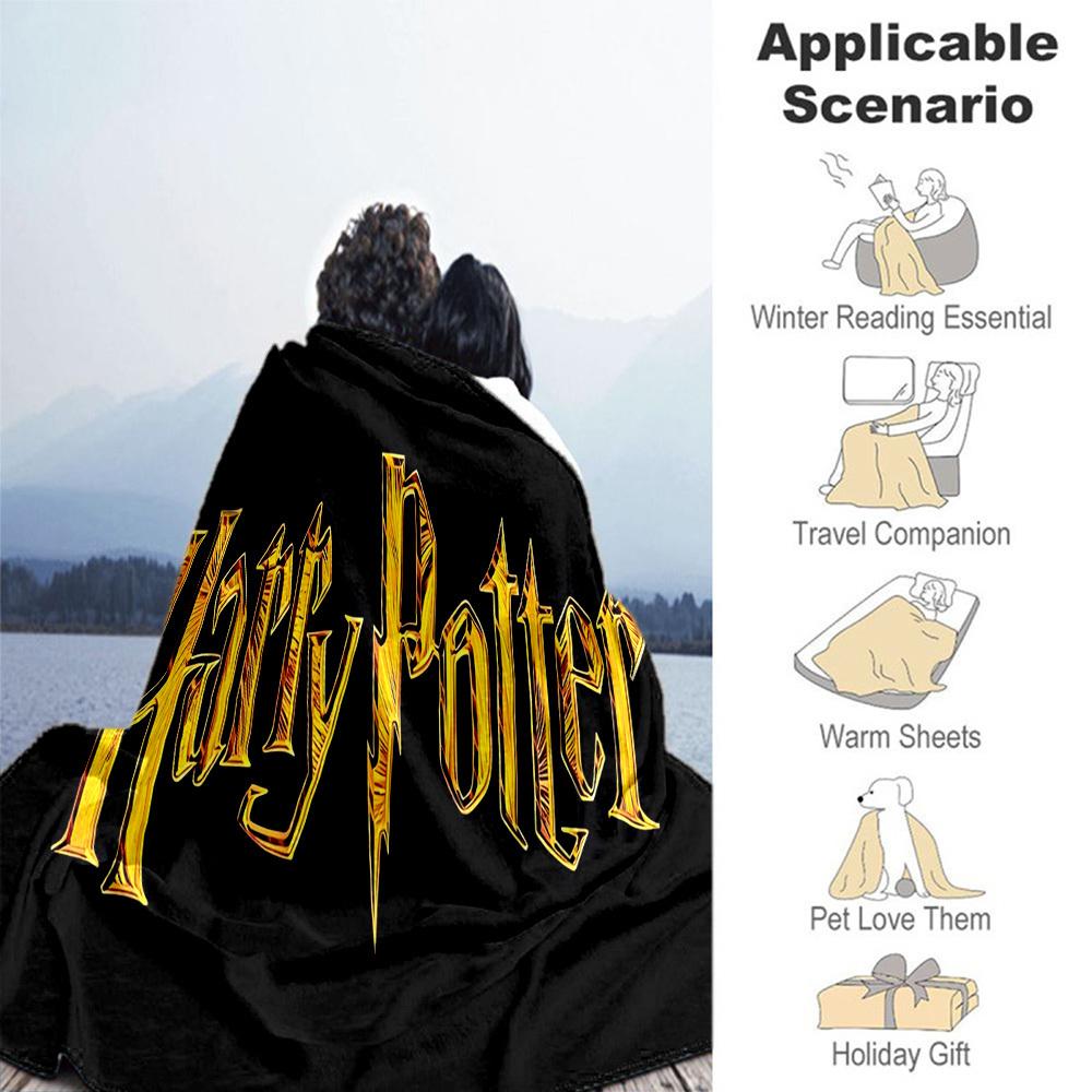 1pc Harry Potter Outdoor Flannel Throw Blanket All Season Soft Warmth,Home Decor 1031095
