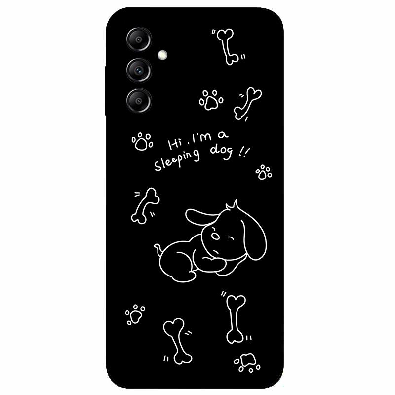 For Samsung A14 4G A 14 M14 5G Case Painted TPU Soft Silicone Black Funda for Samsung Galaxy A14 A145F Bumper GalaxyA14 M 14 Bag