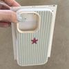 Blue Striped Star Pattern Phone Case For iPhone 17 Pro Max 16 Plus 15 Pro 14 13 12 11 XS XR 17Air Silicone Soft Cover