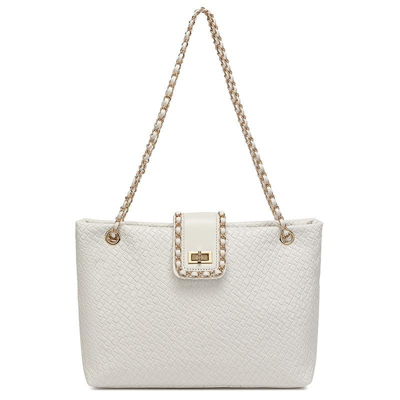 Summer Popular Simple Underarm Bag Women's New Fashion Chain Shoulder Bag Commuter Small Tote Bag