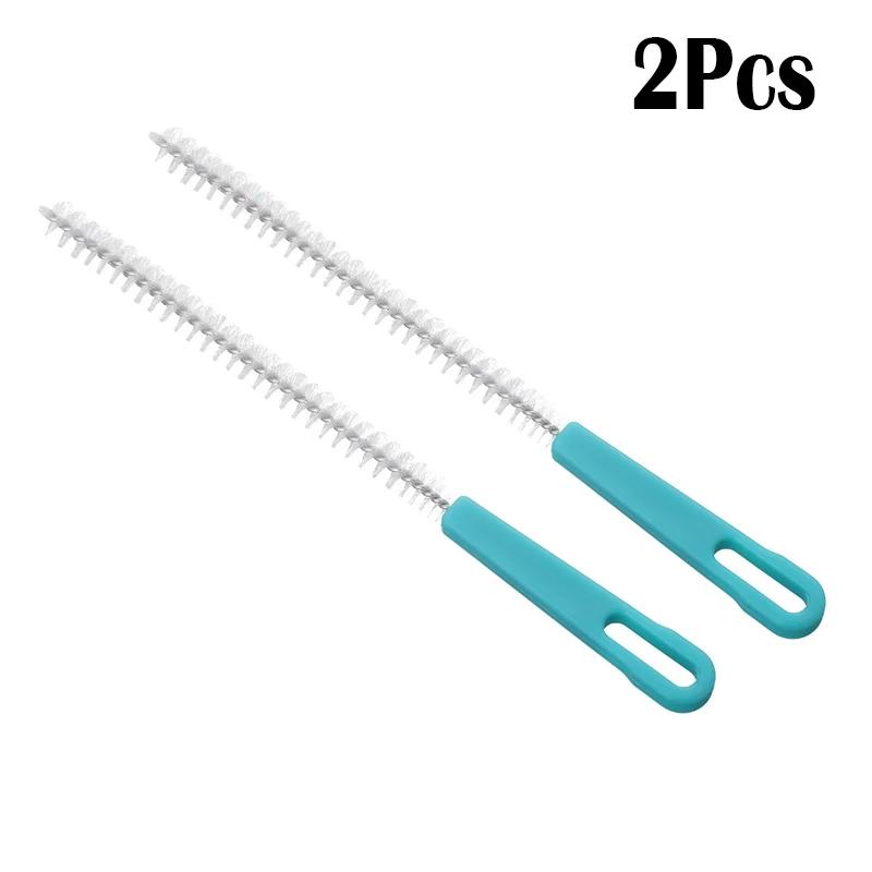 1-4Pcs Stainless Steel Nylon Spiral Brushes Jewelry Feeding Baby Bottle Cleaning Brush Straws Glasses Tube Practical Clean Tools