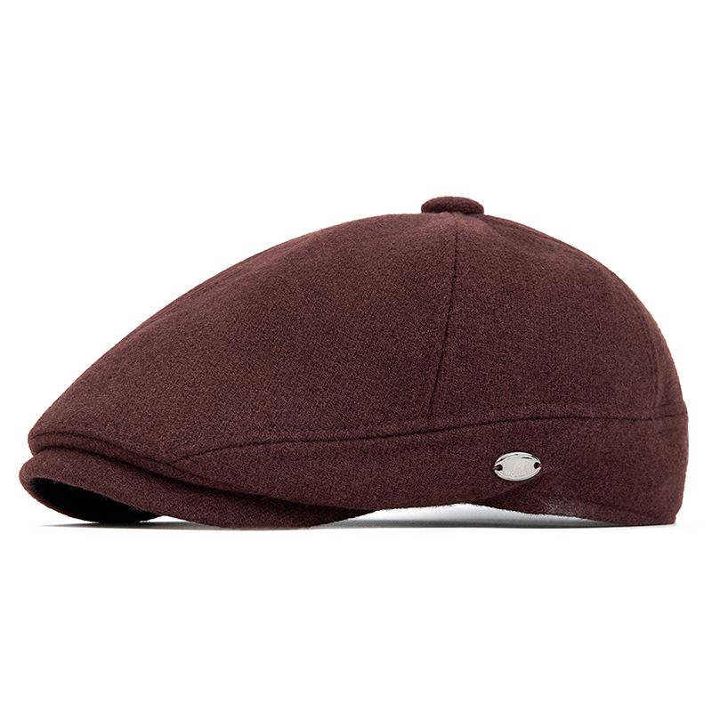 Autumn & Winter Wool Felt Beret: Warm British Retro Flat Cap for Men, Women & Children