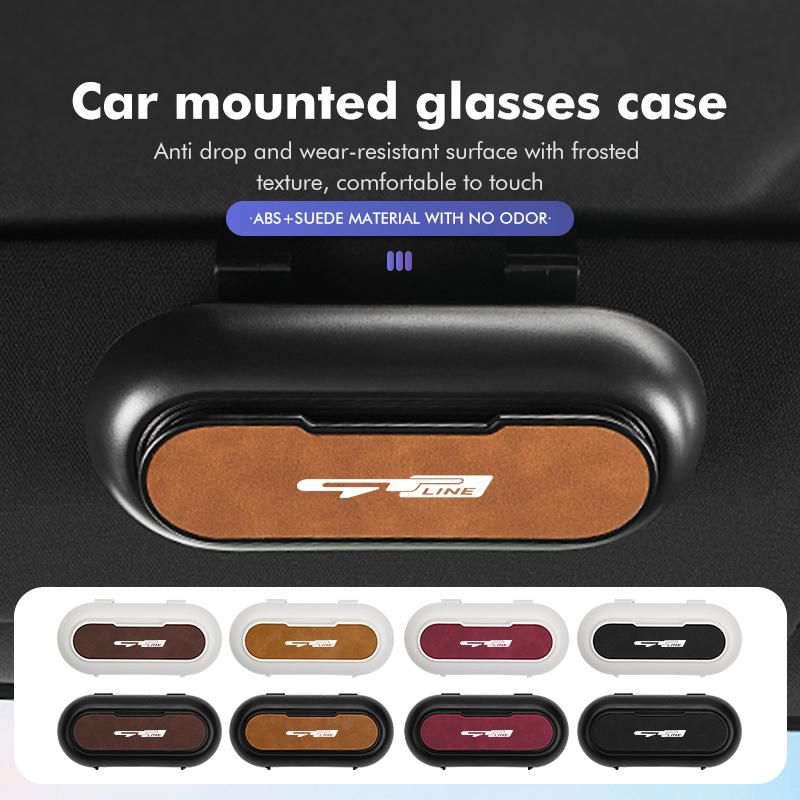 For KIA Car Sunglasses Holder Sun Visor Eyeglass Hanger Clip Auto Accessories K5 K2 Optima Soul Spectra Niro Cadenza Sephia kcwx20