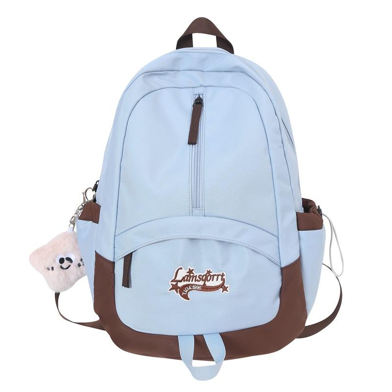 Wenyi Fan cute contrasting colors large-capacity student schoolbag new outdoor college style backpack