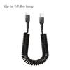 Type C To C Spring Data Cable Flexible Chargeing Wire Portable Mobile Phone Charging Cable