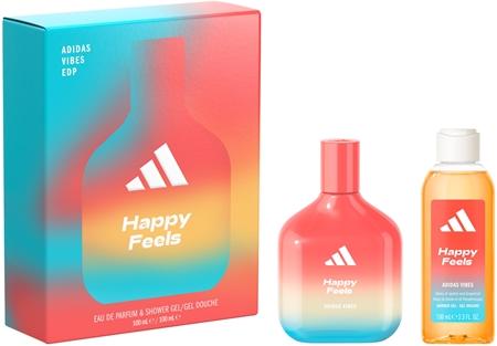 

Подарочный набор для тела унисекс Adidas Vibes Happy Feels TU прозрачный