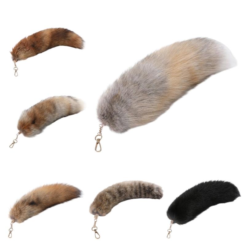 Plüschschwanz Schlüsselanhänger Schwanz Schlüsselanhänger Anhänger Tierischer Schwanz Schlüsselhalter Geldbörse Tasche Anhänger Schlüsselanhänger Zubehör