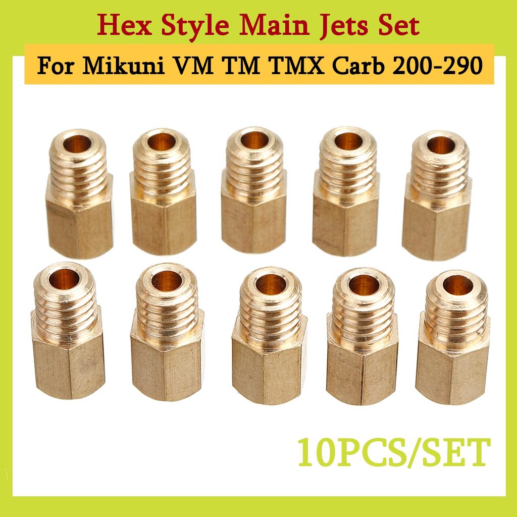 Buy 10PCS Hex Style Main Jets Set Carburetor Hexagon Injectors Nozzle