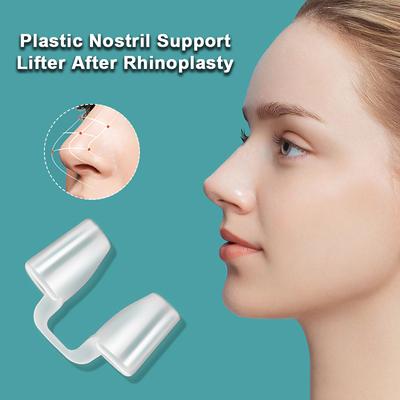 Rinoplastica Sintetica Nasale Supporto Postoperatorio per Narici Silicone Deformato Correttore Naso Fissatore Clip Nasale in Plastica