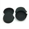 2 Sets Universal Car Silicone Coasters with Edge Design Water Cup Groove Cushion Suitable For 6.5cm Diameter