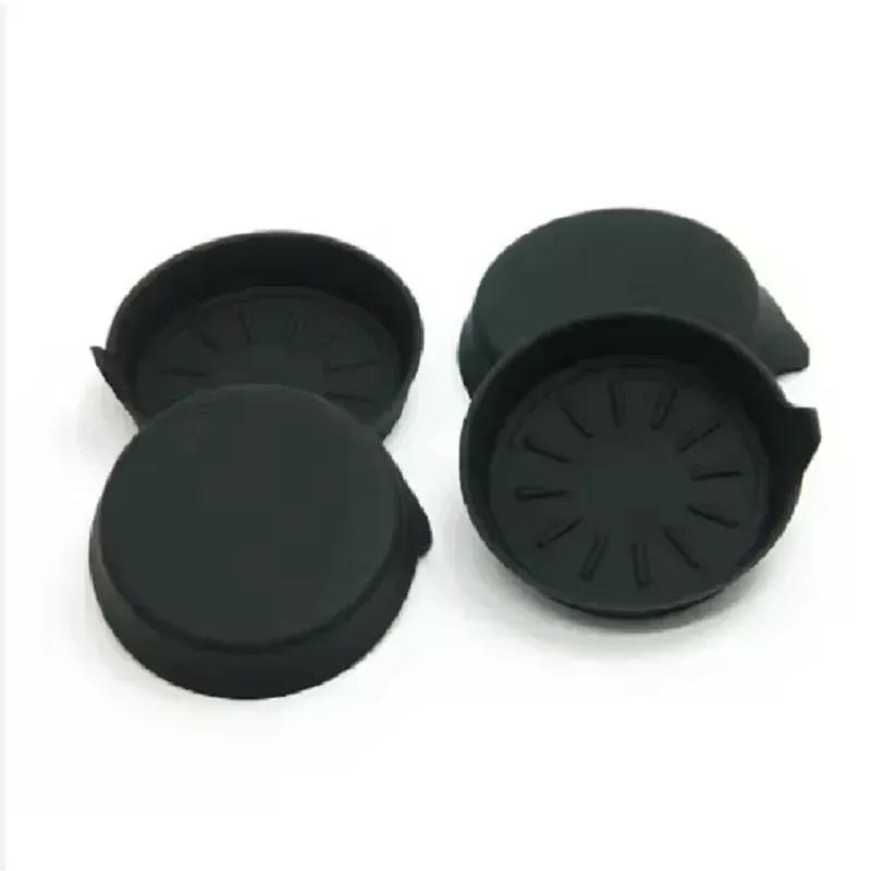 2 Sets Universal Car Silicone Coasters with Edge Design Water Cup Groove Cushion Suitable For 6.5cm Diameter