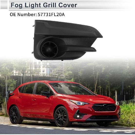 Front Right Fog Light Grill for Subaru Impreza 2017-2019 Front Lower Bumper Fog Light Cover Inserts No.57731FL20A ABS 1 Pc
