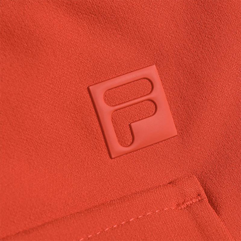 FILA Golf Series Fashionable Comfortable Loose Woven Casual Shorts Women shorts Persimmon-Red A11W545810FRD