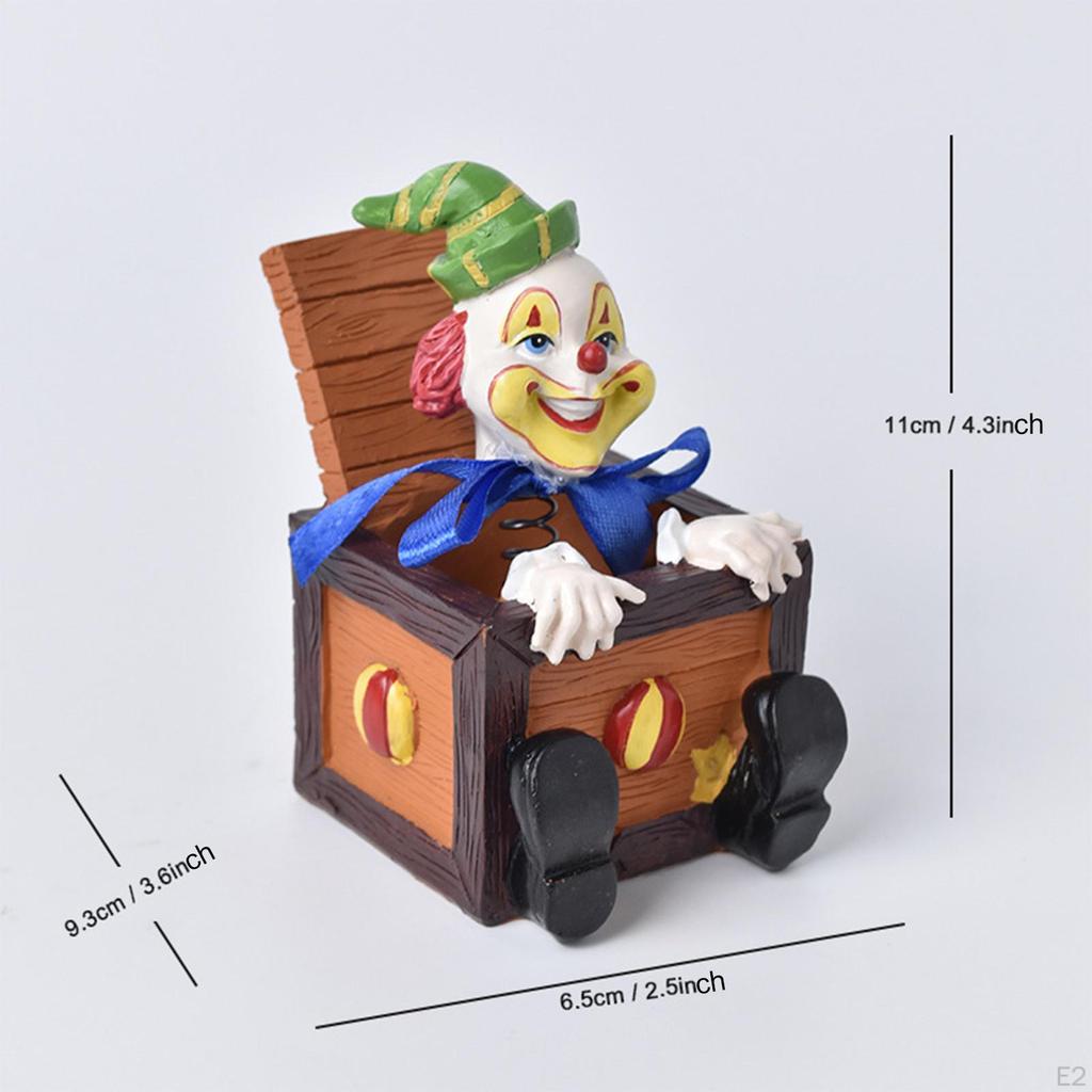 Circus Props Model Doll Figure Collectible Art Figures Birthday Party Resin Ornament Decorative