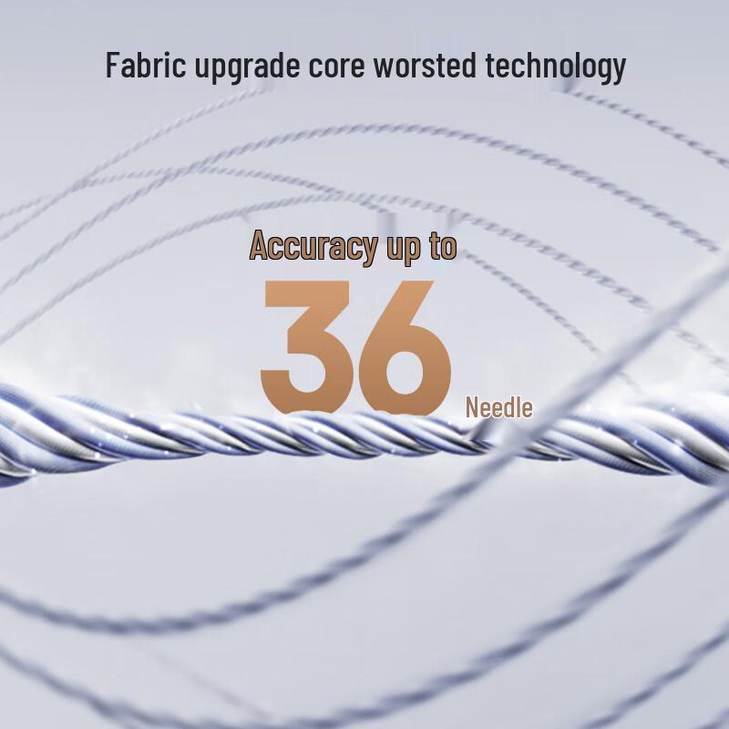 Herren-Hose mit Fleece-Futter, knitterarm, aus australischer Wollmischung, gerades Bein