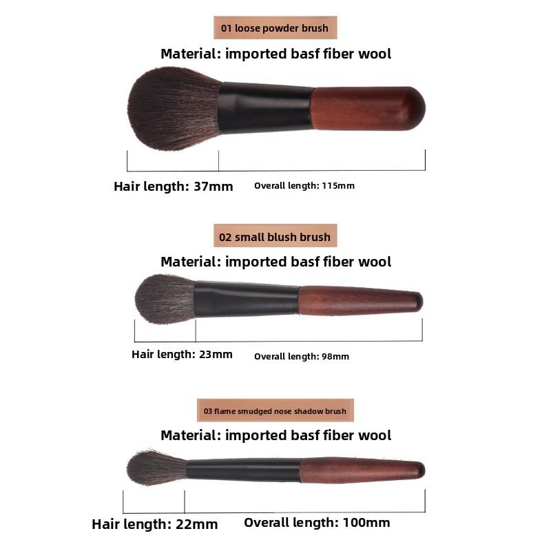 Mini Portable Makeup Brush Set Super Soft Animal Hair Eye Shadow Makeup Tools All Face Professional