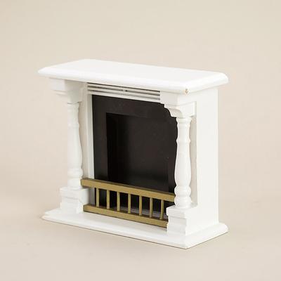 Mini casa de muñecas muebles decoración simulación modelo de chimenea