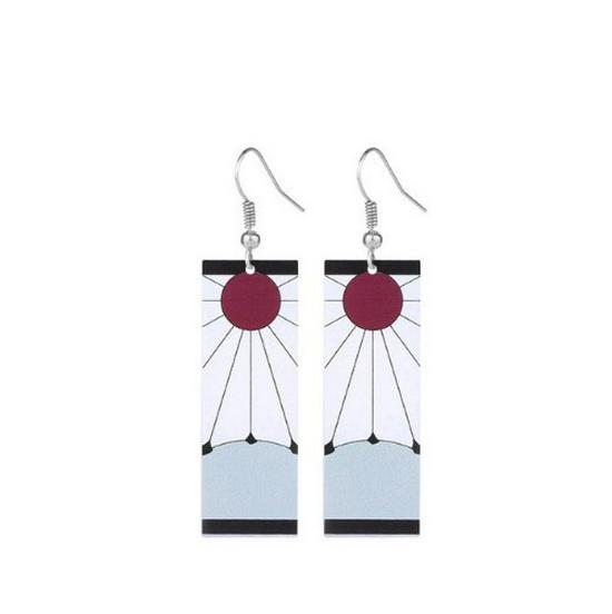 Japanese Style Demon Slayer Mutsuki Haya Female Demon Earrings