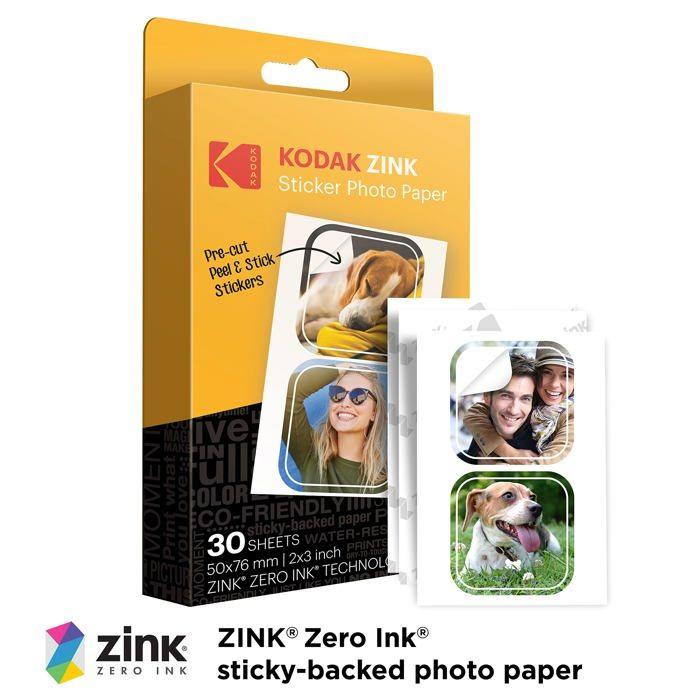 Pack Autocollants - Kodak - RODZ2X330C - Imperméable - Résistant Aux Déchirures - Sans Encre