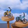 Rotatable Wheel and Handlebars Mini Bike Keyring Creative Cycling Bag Hanging  Couple