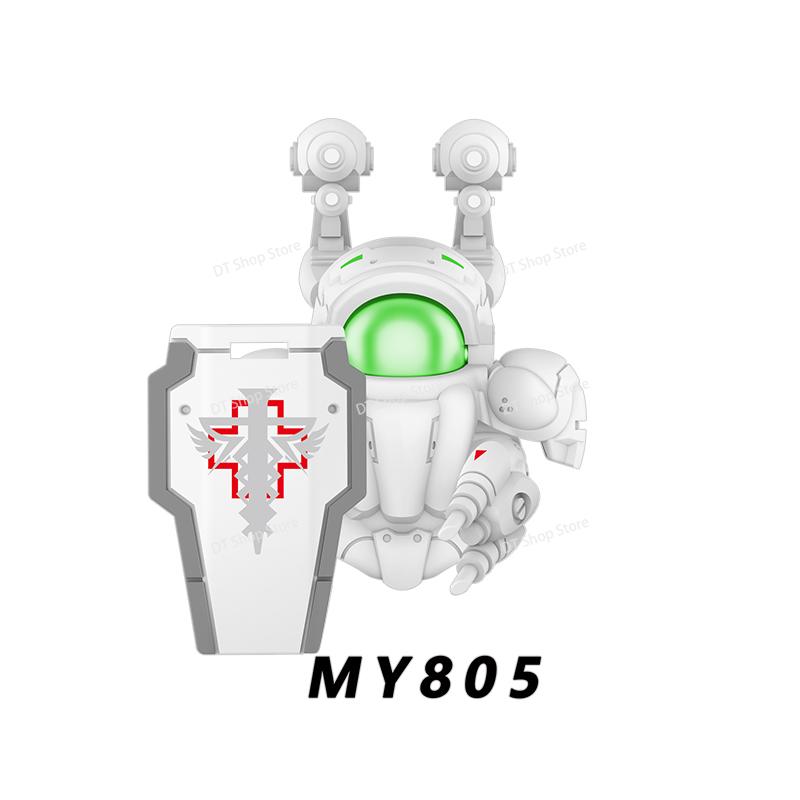 MY801-805 NEW Games Mini Action Figures Bricks Assembly Building Blocks Accessory Toys for Children gifts