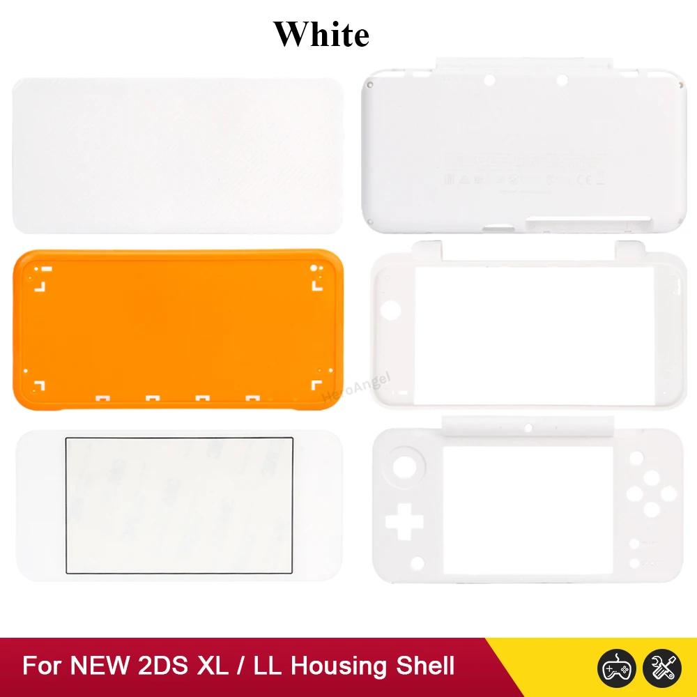 

Чорно-білий чохол із повним корпусом для нової консолі Nintend 2DS XL LL Замінна кришка корпусу для нової ігрової консолі 2DS XL/LL білий